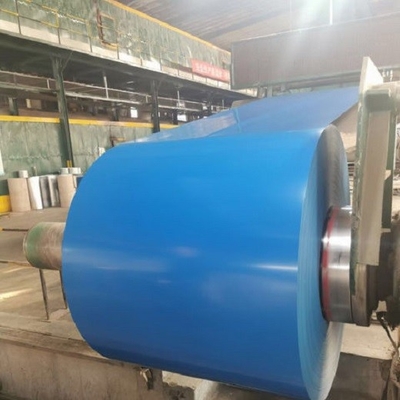 la bobina de acero prepintada grano de madera del Galvalume de 914m m para hacer la tira fría soldó con autógena los tubos