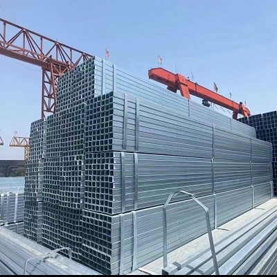 El horario 40 de 4 pulgadas galvanizó la estructura cuadrada de la construcción del tubo