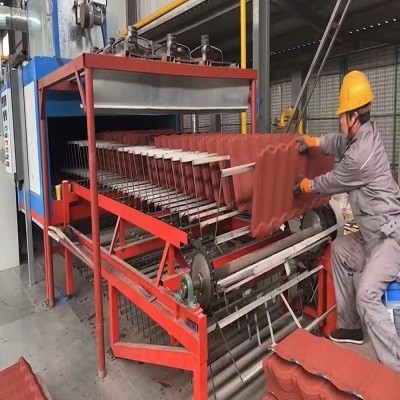 el tejado revestido del metal de la teja de 0.3m m de la piedra en enlace del color teja la hoja acanalada galvanizada