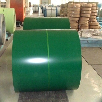 Bobina de acero prepintada 0.5m m verde SGCC duro lleno del Galvalume del color 0.4m m para la techumbre