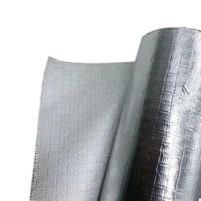 Caliente el papel de aluminio material reflexivo que hace frente a la fibra de vidrio tejida revestida