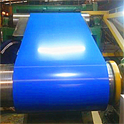 Envase de acero galvanizado revestido de color azul