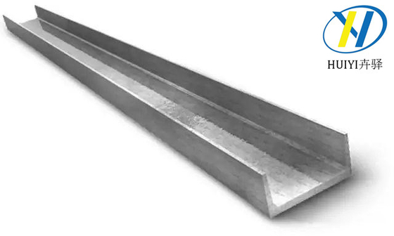 Acero de canal C galvanizado y sumergido en caliente ASTM A36 para construcción de edificios