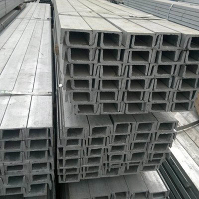 Acero de canal C galvanizado y sumergido en caliente ASTM A36 para construcción de edificios