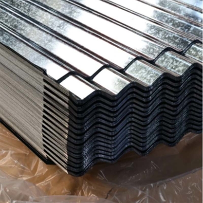 Dx51d GI Chapa de acero corrugado revestida con zinc Chapa de techo corrugado galvanizado