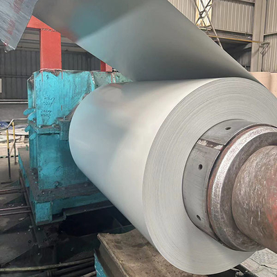 PPGL JISG3322 bobina de acero con revestimiento en PE blanco 600-1250mm AZ50 zinc