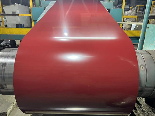 Ancho 600-1250mm Capa de zinc 40-275g bobina de acero PPGL para materiales de construcción