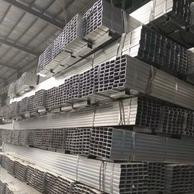 Las secciones estructurales galvanizaron el tubo cuadrado del acero de carbono de la tubería de acero