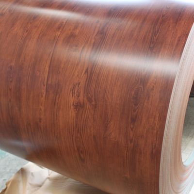 Hoja de acero prepintada de madera del Galvalume de 508M M en la bobina de acero CGCH de la bobina PPGL