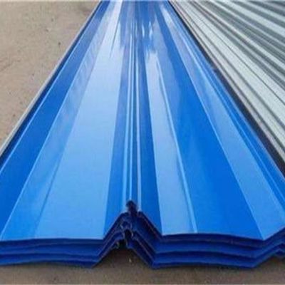 El color cubrió la bobina de acero acanalada de PPGL, galvalume del 55% con color cubrió el metal acanalado usado en almacén