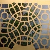 Hoja perforada de aluminio de la decoración de SGCH debajo 1600m m
