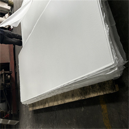 Hoja de metal perforada de aluminio blanca hoja de aluminio de 0.8m m x de 1220m m con los agujeros