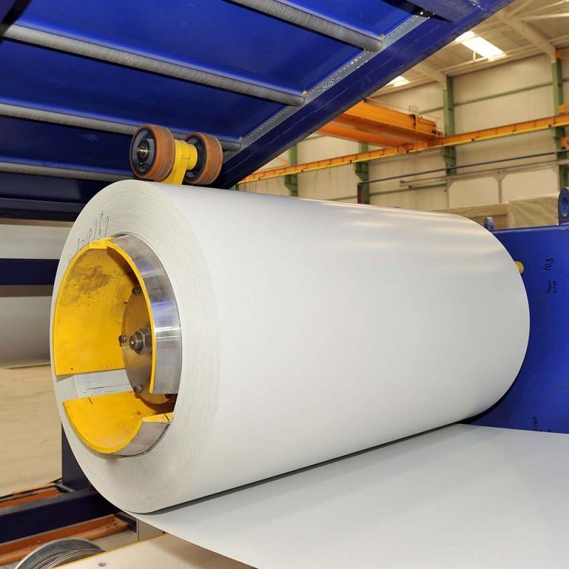 JIS G3312 bobina de acero Galvalume pre-pintada de 0,6 mm de espesor para arquitectura