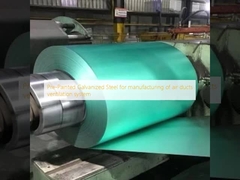 Acero galvanizado pre-pintado para la fabricación de sistemas de ventilación de conductos de aire
