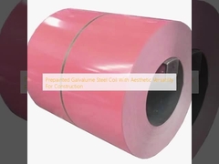 Bobina de acero Galvalume prepintada con versatilidad estética para la construcción