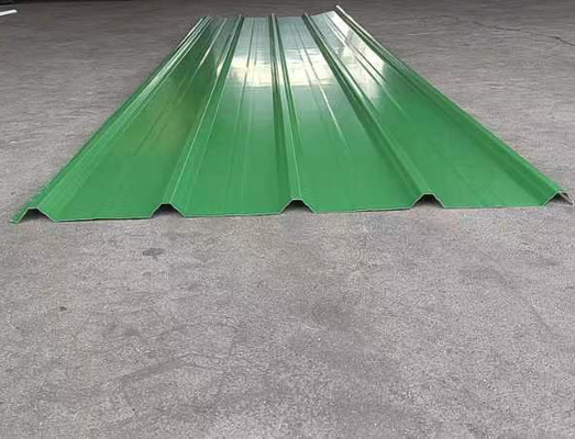 0.6mm de acero corrugado de hoja blanca verde SGCC para las hojas de techado