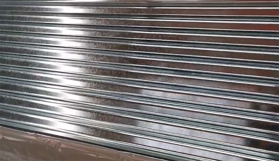 Dx51d GI Chapa de acero corrugado revestida con zinc Chapa de techo corrugado galvanizado