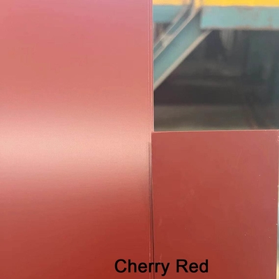 Pre-pintado Galvalume de acero bobina, Akzo Nobel pintura, Rojo cerezo y marrón