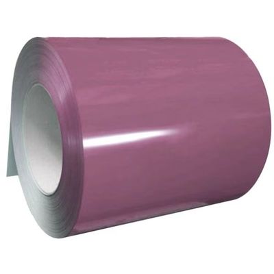 Z275 bobina de acero galvanizado pre-pintada / bobina de acero galvanizado en caliente revestida con color de hoja